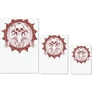 UDNAG Untearable Waterproof Stickers 155GSM 'Death | Death Circle' A4 x 1pc, A5 x 1pc & A6 x 2pc UDNAG Untearable Waterproof Stickers 155GSM 'Death | Death Circle' A4 x 1pc, A5 x 1pc & A6 x 2pc