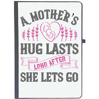                       UDNAG Ruled Notebook Diary 'Mother | A mothers hug lasts long after she lets go', [A5 80Pages 80GSM]                                              