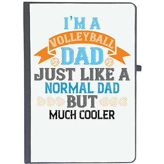                       UDNAG Ruled Notebook Diary 'Father | i'm avolleyball dad just like a normal dad', [A5 80Pages 80GSM]                                              