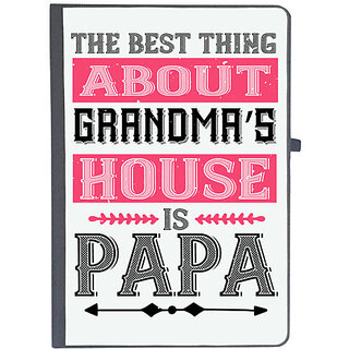                       UDNAG Ruled Notebook Diary 'Father Grand Mother | the best thing about grandmas', [A5 80Pages 80GSM]                                              