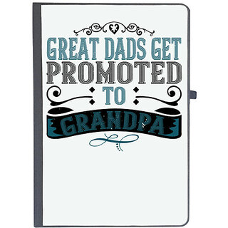                       UDNAG Ruled Notebook Diary 'Father Grand Father | Great dads get promoted to grandpa', [A5 80Pages 80GSM]                                              