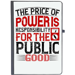                       UDNAG Ruled Notebook Diary 'Electrician | The price of power is responsibility for the public good', [A5 80Pages 80GSM]                                              