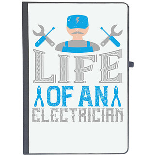                       UDNAG Ruled Notebook Diary 'Electrician | Life of an electrician', [A5 80Pages 80GSM]                                              