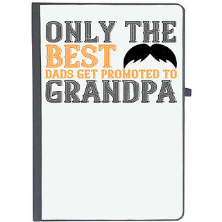                       UDNAG Ruled Notebook Diary 'Father Grand Father | Only the best dads get promoted to grandpa', [A5 80Pages 80GSM]                                              