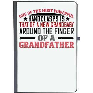                       UDNAG Ruled Notebook Diary 'Grand Father | One of the most powerful handclasps', [A5 80Pages 80GSM]                                              
