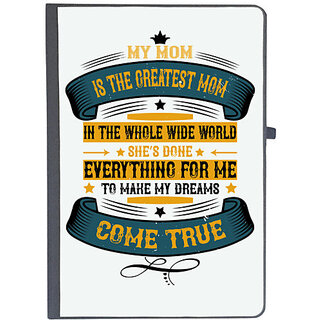                       UDNAG Ruled Notebook Diary 'Mother | My mom is the greatest mom in the whole wide world', [A5 80Pages 80GSM]                                              