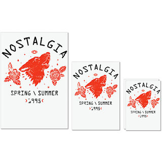                       UDNAG Untearable Waterproof Stickers 155GSM 'Nostalgia, spring and summer' A4 x 1pc, A5 x 1pc & A6 x 2pc                                              