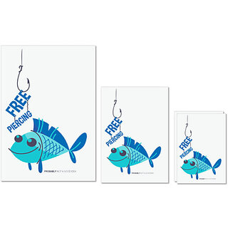                       UDNAG Untearable Waterproof Stickers 155GSM 'Free piercing' A4 x 1pc, A5 x 1pc & A6 x 2pc                                              