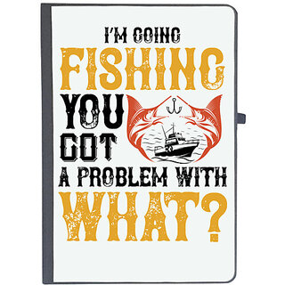                       UDNAG Ruled Notebook Diary 'Fishing | IM GOING FISHING', [A5 80Pages 80GSM]                                              