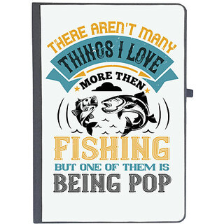                       UDNAG Ruled Notebook Diary 'Fishing | THERE AREN'T MANY THINGS I LOVE', [A5 80Pages 80GSM]                                              