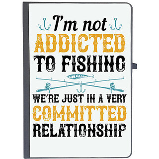                       UDNAG Ruled Notebook Diary 'Fishing | Im not ADDICTED TO FISHING', [A5 80Pages 80GSM]                                              