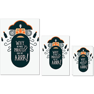 UDNAG Untearable Waterproof Stickers 155GSM 'Pirates' A4 x 1pc, A5 x 1pc & A6 x 2pc UDNAG Untearable Waterproof Stickers 155GSM 'Pirates' A4 x 1pc, A5 x 1pc & A6 x 2pc