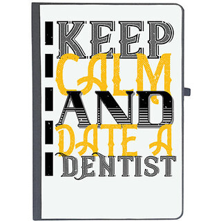                       UDNAG Ruled Notebook Diary 'Dentist | Keep calm and date a dentist', [A5 80Pages 80GSM]                                              