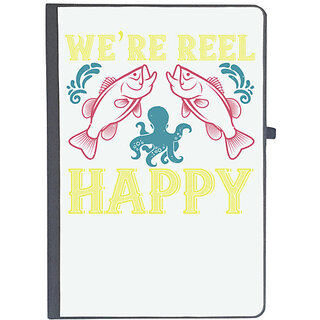                       UDNAG Ruled Notebook Diary 'Fishing | Were reel happy', [A5 80Pages 80GSM]                                              
