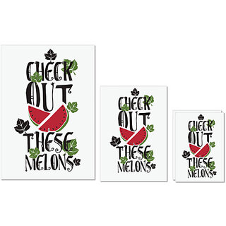 UDNAG Untearable Waterproof Stickers 155GSM 'Watermelons | Check out these melons' A4 x 1pc, A5 x 1pc & A6 x 2pc UDNAG Untearable Waterproof Stickers 155GSM 'Watermelons | Check out these melons' A4 x 1pc, A5 x 1pc & A6 x 2pc