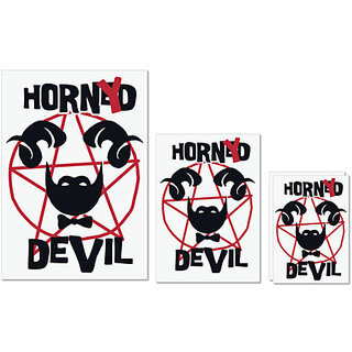 UDNAG Untearable Waterproof Stickers 155GSM 'Devil | Horned Devil' A4 x 1pc, A5 x 1pc & A6 x 2pc UDNAG Untearable Waterproof Stickers 155GSM 'Devil | Horned Devil' A4 x 1pc, A5 x 1pc & A6 x 2pc