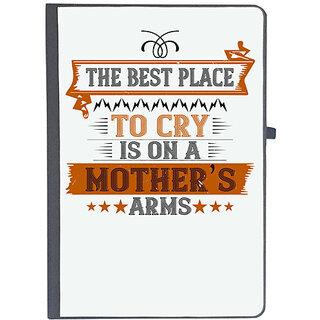                       UDNAG Ruled Notebook Diary 'Mother | The best place to cry is on a mothers', [A5 80Pages 80GSM]                                              