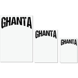                       UDNAG Untearable Waterproof Stickers 155GSM 'Ghanta' A4 x 1pc, A5 x 1pc & A6 x 2pc                                              