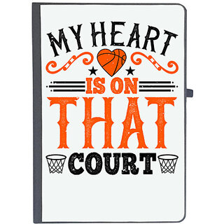                       UDNAG Ruled Notebook Diary 'Heart Basketball | My heart is on that court', [A5 80Pages 80GSM]                                              