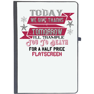                       UDNAG Ruled Notebook Diary 'Death | Today we give thanks', [A5 80Pages 80GSM]                                              