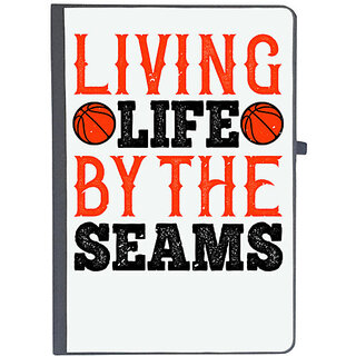                       UDNAG Ruled Notebook Diary 'Basketball | Living life by the seams', [A5 80Pages 80GSM]                                              