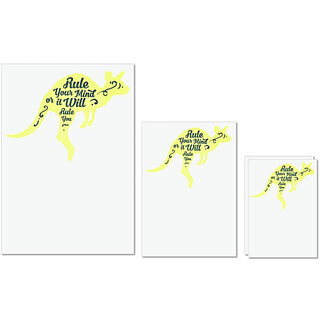 UDNAG Untearable Waterproof Stickers 155GSM 'Rule | Rule your mind or it will rule you' A4 x 1pc, A5 x 1pc & A6 x 2pc UDNAG Untearable Waterproof Stickers 155GSM 'Rule | Rule your mind or it will rule you' A4 x 1pc, A5 x 1pc & A6 x 2pc