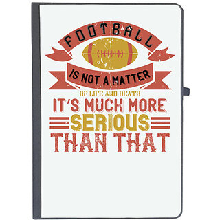                       UDNAG Ruled Notebook Diary 'Football | Football is not a matter', [A5 80Pages 80GSM]                                              