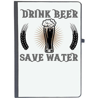                       UDNAG Ruled Notebook Diary 'Beer | drink beer save water', [A5 80Pages 80GSM]                                              