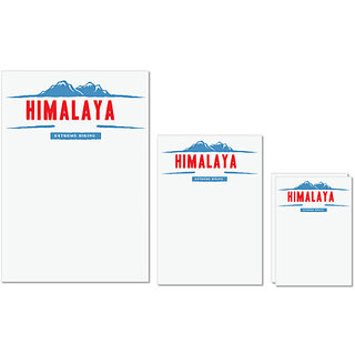UDNAG Untearable Waterproof Stickers 155GSM 'Himalaya Mountain' A4 x 1pc, A5 x 1pc & A6 x 2pc UDNAG Untearable Waterproof Stickers 155GSM 'Himalaya Mountain' A4 x 1pc, A5 x 1pc & A6 x 2pc