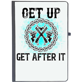                       UDNAG Ruled Notebook Diary 'Hunting | Get up get after it', [A5 80Pages 80GSM]                                              