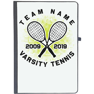                       UDNAG Ruled Notebook Diary 'Tennis | Team name', [A5 80Pages 80GSM]                                              
