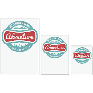                       UDNAG Untearable Waterproof Stickers 155GSM 'Adventure' A4 x 1pc, A5 x 1pc & A6 x 2pc                                              