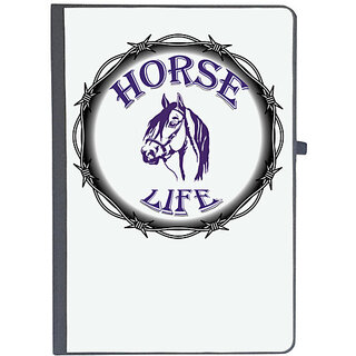                       UDNAG Ruled Notebook Diary '| Horse Life', [A5 80Pages 80GSM]                                              