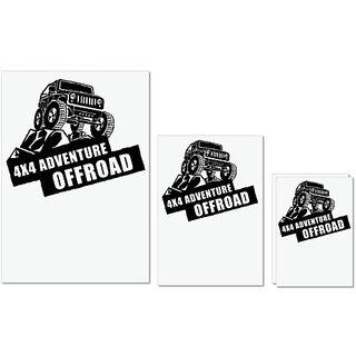 UDNAG Untearable Waterproof Stickers 155GSM 'Adventure offroad' A4 x 1pc, A5 x 1pc & A6 x 2pc UDNAG Untearable Waterproof Stickers 155GSM 'Adventure offroad' A4 x 1pc, A5 x 1pc & A6 x 2pc