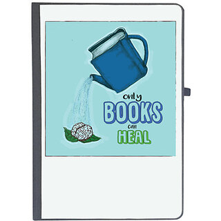                       UDNAG Ruled Notebook Diary 'Books | Only books can heal', [A5 80Pages 80GSM]                                              