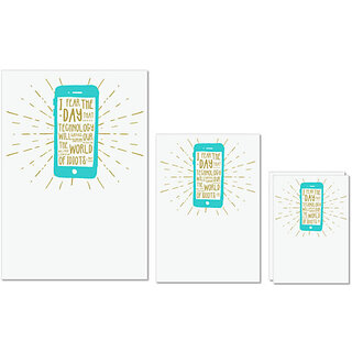 UDNAG Untearable Waterproof Stickers 155GSM 'Mobile and quotes' A4 x 1pc, A5 x 1pc & A6 x 2pc UDNAG Untearable Waterproof Stickers 155GSM 'Mobile and quotes' A4 x 1pc, A5 x 1pc & A6 x 2pc