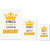 UDNAG Untearable Waterproof Stickers 155GSM 'Birthday | Kings are born in January' A4 x 1pc, A5 x 1pc & A6 x 2pc