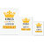 UDNAG Untearable Waterproof Stickers 155GSM 'Birthday | Kings are born in February' A4 x 1pc, A5 x 1pc & A6 x 2pc