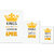 UDNAG Untearable Waterproof Stickers 155GSM 'Birthday | Kings are born in April' A4 x 1pc, A5 x 1pc & A6 x 2pc