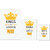 UDNAG Untearable Waterproof Stickers 155GSM 'Birthday | Kings are born in May' A4 x 1pc, A5 x 1pc & A6 x 2pc
