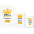 UDNAG Untearable Waterproof Stickers 155GSM 'Birthday | Kings are born in june' A4 x 1pc, A5 x 1pc & A6 x 2pc