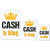 UDNAG Untearable Waterproof Stickers 155GSM 'King | Cash is King' A4 x 1pc, A5 x 1pc & A6 x 2pc