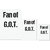UDNAG Untearable Waterproof Stickers 155GSM 'G.O.T. | Fan of G.O.T.' A4 x 1pc, A5 x 1pc & A6 x 2pc