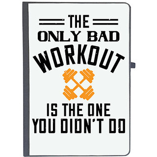                       UDNAG Ruled Notebook Diary 'Gym | the only bad workout is the onedid not it', [A5 80Pages 80GSM]                                              