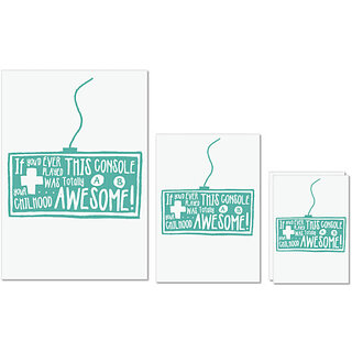 UDNAG Untearable Waterproof Stickers 155GSM 'childhood and awesome' A4 x 1pc, A5 x 1pc & A6 x 2pc UDNAG Untearable Waterproof Stickers 155GSM 'childhood and awesome' A4 x 1pc, A5 x 1pc & A6 x 2pc