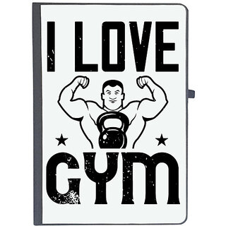                       UDNAG Ruled Notebook Diary 'Gym | i love gym', [A5 80Pages 80GSM]                                              