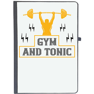                       UDNAG Ruled Notebook Diary 'Gym | gym and tonic', [A5 80Pages 80GSM]                                              