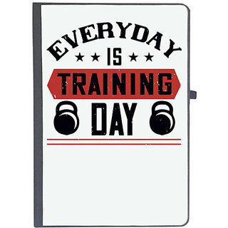                       UDNAG Ruled Notebook Diary 'Gym | everyday is training day', [A5 80Pages 80GSM]                                              