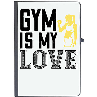                       UDNAG Ruled Notebook Diary 'Gym | gym is my love', [A5 80Pages 80GSM]                                              