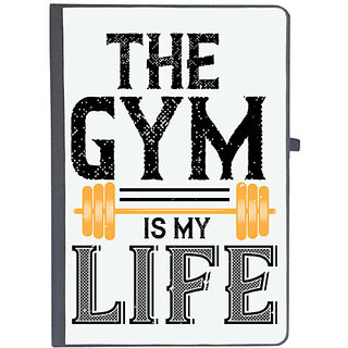                       UDNAG Ruled Notebook Diary 'Gym | the gym is my life', [A5 80Pages 80GSM]                                              